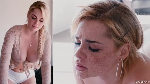 Freckled beauty gets sprayed