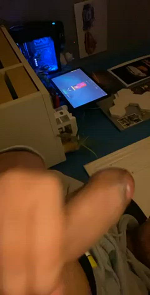 big balls big dick gay pov solo uncut gif