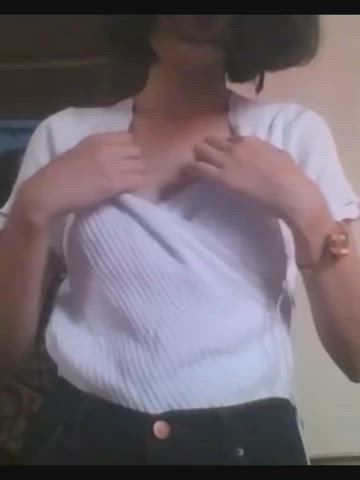 slut likes showing off her petite tits but this is what her cuck deserves