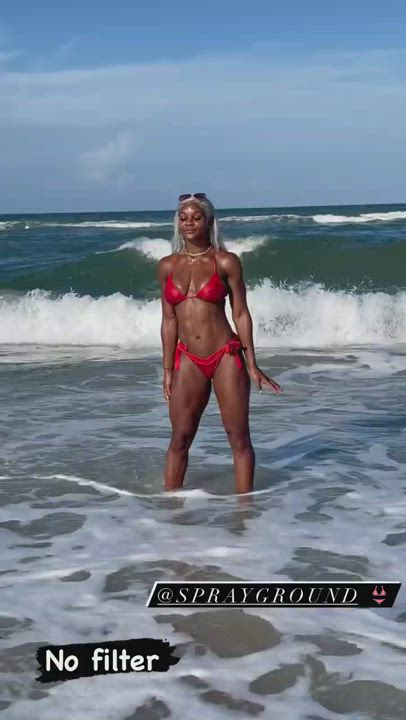 Beach Bikini Wrestling gif