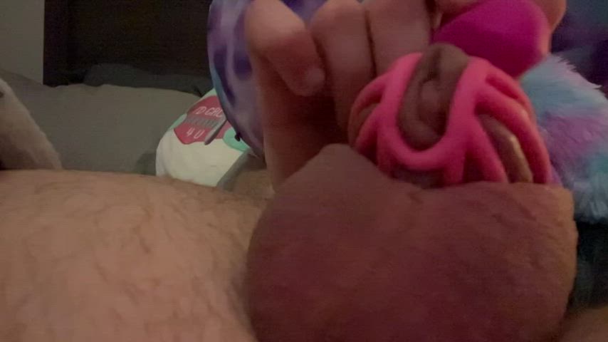 Only way hubby gets to orgasm