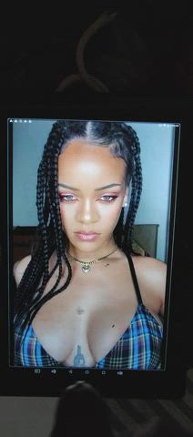Nut on her face