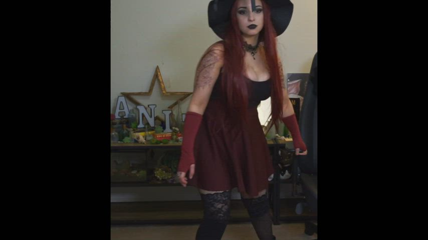 big tits cleavage goth tits gif