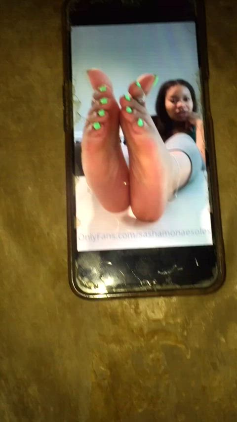 cum on feet cumshot feet fetish gif