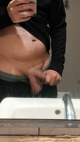 Would you help me with this big semi softie if you walked in on me? Dms open