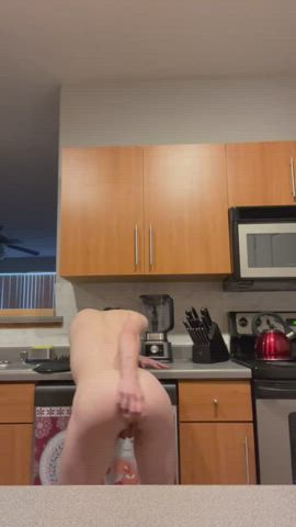anal ass dildo masturbating gif