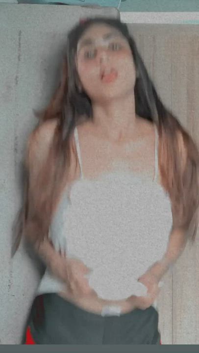 Braless Pokies TikTok gif