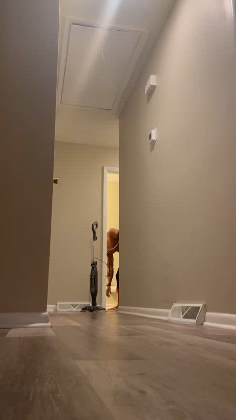 black cleaning tights topless black-porn gif