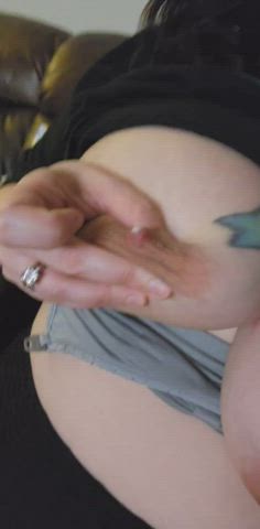 big nipples big tits breastfeeding creamy milf milking gif