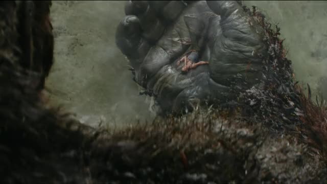 Brie Larson - Kong: Skull Island (2017) - snug tank top, wet (4) - plus end of film