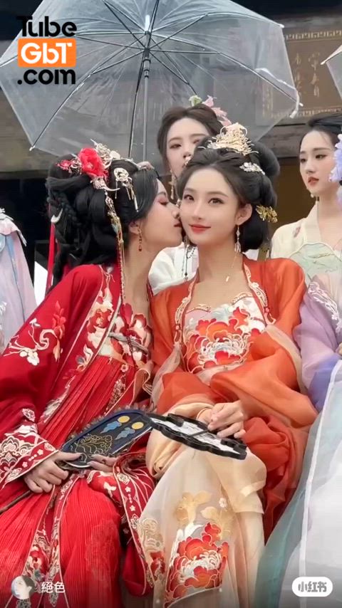 chinese cute kiss kissing tease teen tiktok gif