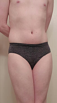 Wearing my new panties~♪