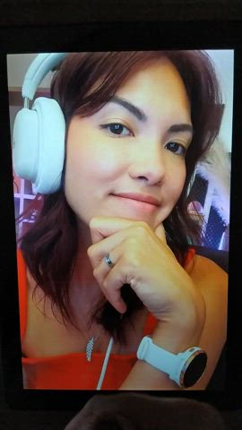 brunette celebrity cum cumshot facial french gamer girl tiktok tribute gif