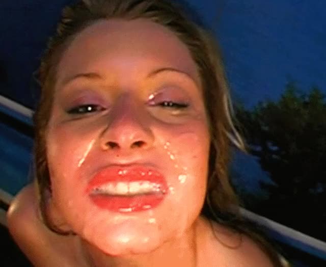 Playing with the cum
