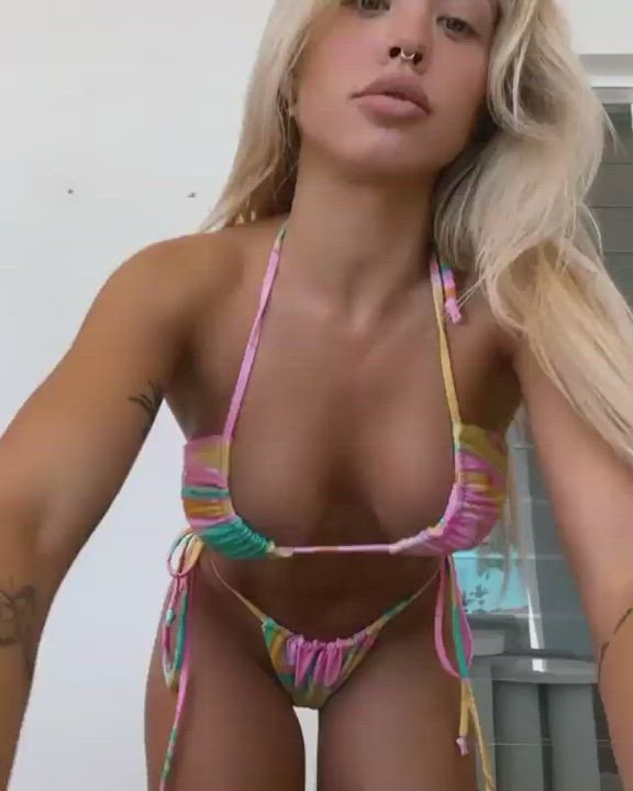 Bikini Model Pawg Teasing gif