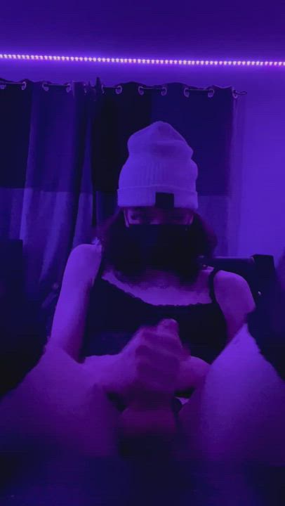 Fuck me till I cover my self in my cum