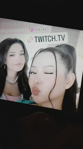 cum cumshot double cumshot facial tiktok tribbing tribute gif