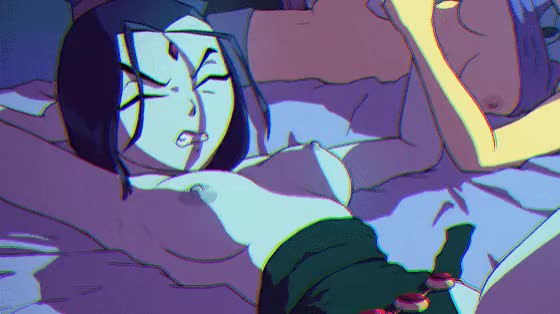 Raven & Starfire titties