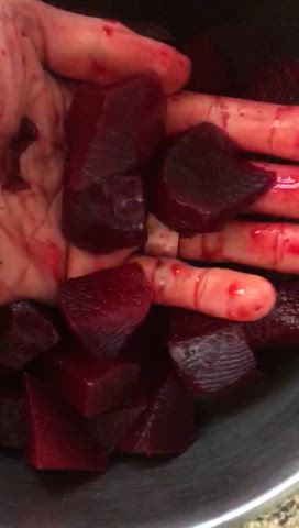 food fetish kinky hands gif