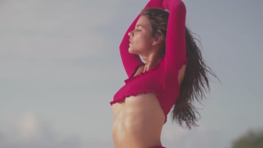 barbara palvin bikini feet tits gif