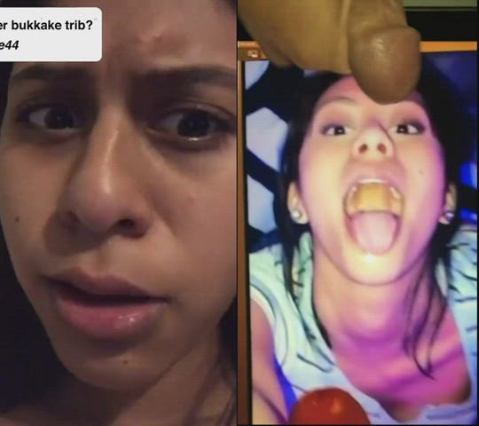 cumshot reaction tribute gif