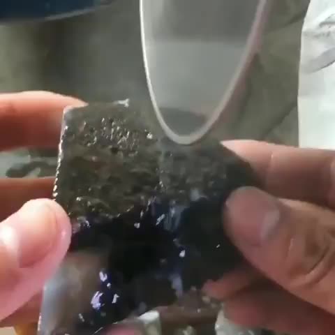 Crafting a snail stone sculpture