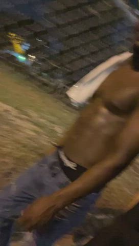 bbc cuckold gangbang hotwife public threesome gif