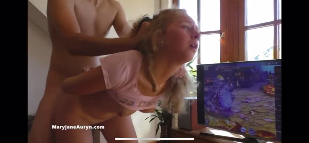 Mary Jane Standing Doggy Teen gif