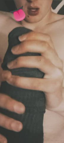 cum cum eating instructions cum in mouth cumshot femboy gay orgasm sensual teen gif