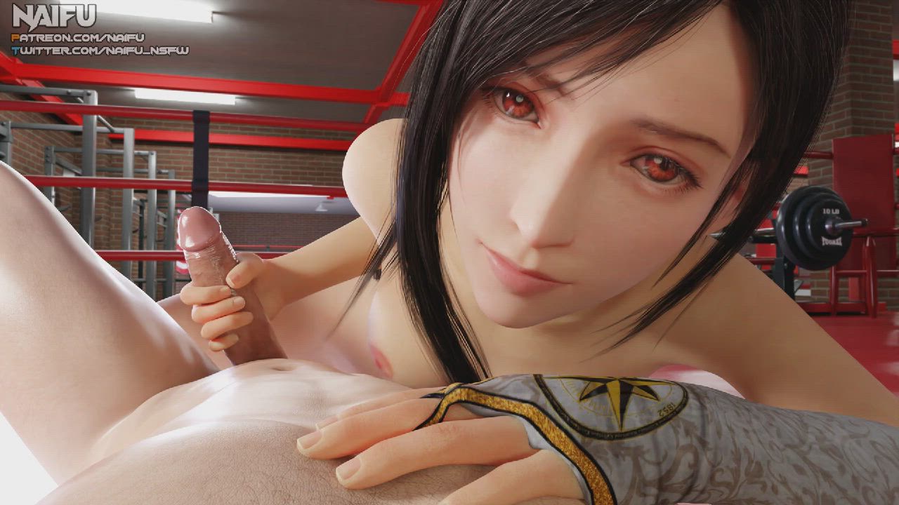 Animation Gym Handjob gif