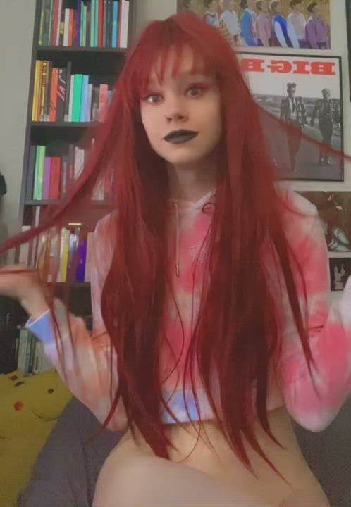 The goth girl from your class has a surprise