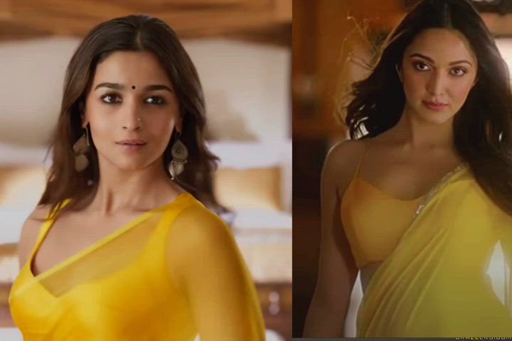 Alia Bhatt vs Kiara advani : who are you choosing in that seductive saree