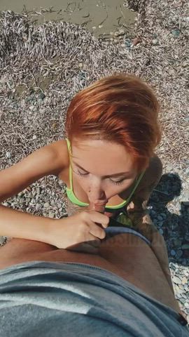 outdoor redhead teen gif