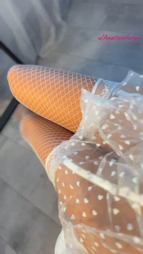 Panties to the side and you are not allowed to pull it out