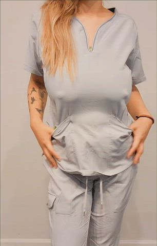 Daddy made a top heavy nurse for your viewing pleasure 😅😅