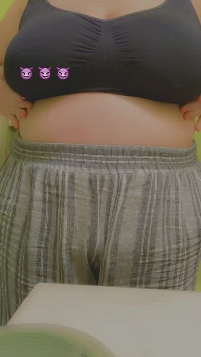 Braless Tits Work gif
