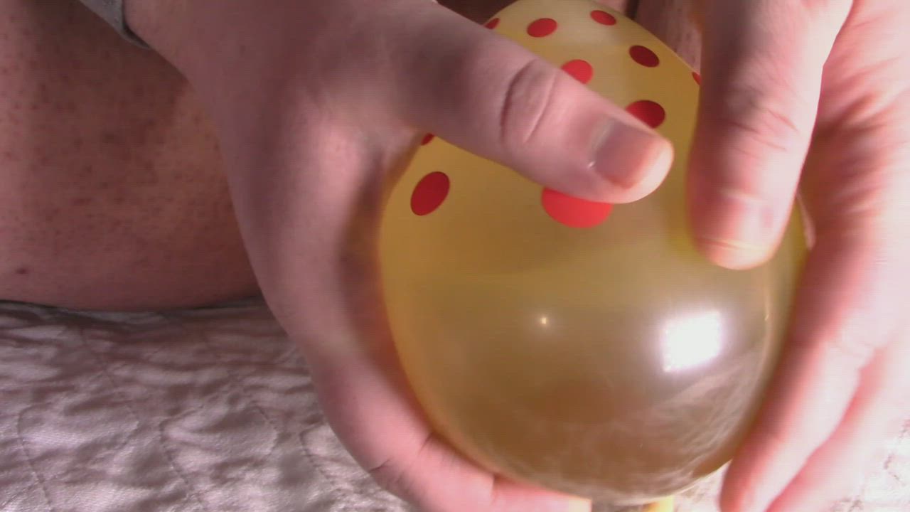 into the balloon... and back into my bladder... and into the balloon...