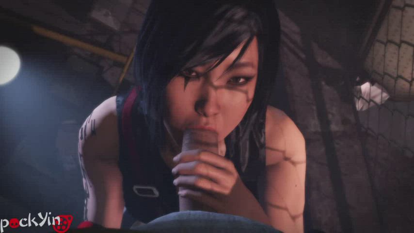 3D Blowjob Rule34 gif
