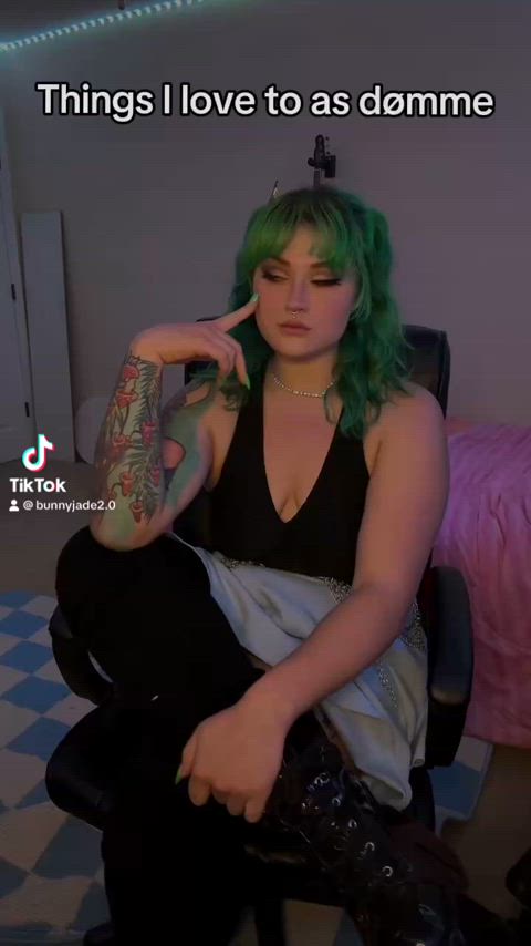 bbw dominatrix femdom findom goddess goth tiktok gif