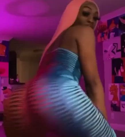 ass booty dress ebony twerking gif