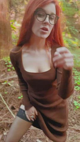 Dressed so impractically for a hike in the woods. That’s how you can tell what