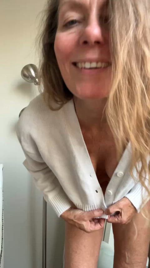 Sweater tease.