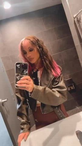 cute pretty selfie wrestling gif