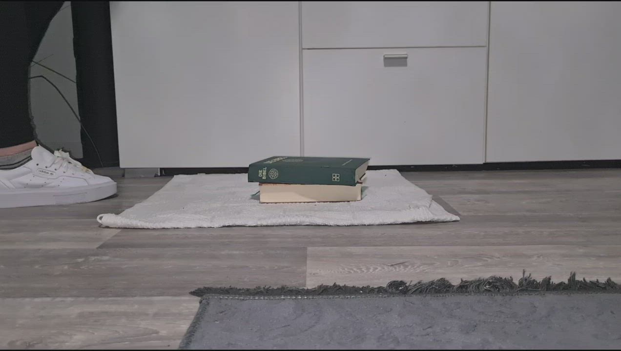 Amateur Ballbusting Femdom gif