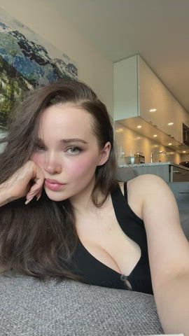 Celebrity Cleavage Natural Tits gif