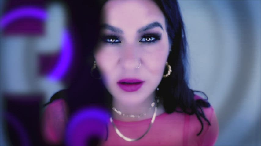 eye contact facesitting femdom fetish hypnosis gif
