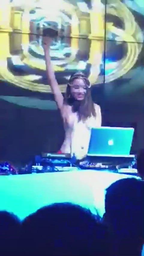club dancer tits gif