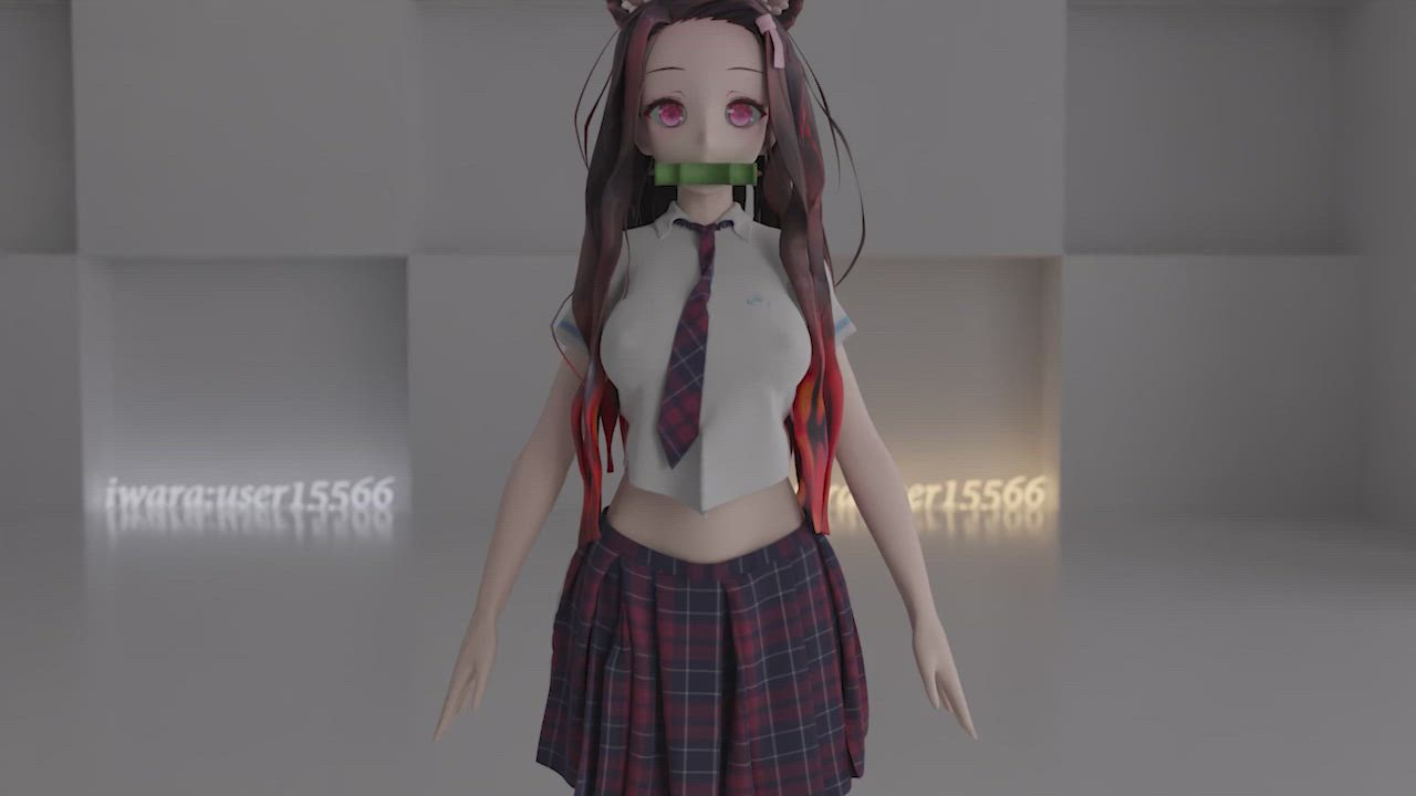 Another Kamado Nezuko animation I found on SankakuComplex