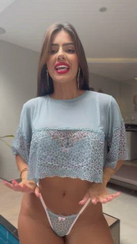 ass brazilian brunette gif