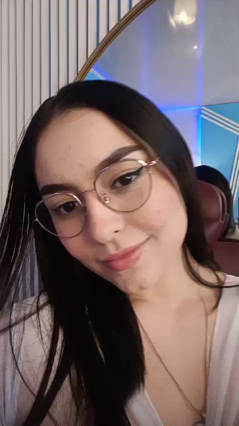 boobs glasses latina sexy gif
